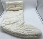 Pottery Barn Jl Quilted Velvet Christmas Stocking Holiday Xmas Cream 24 Inch. Fixed Price $51.17.