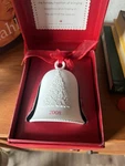 Holiday Memories 2008 Porcelain Christmas Bell Ornament W Box Collector. Fixed Price $19.00.