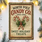 Holiday Christmas Tin Metal Signs Home 8X12 Wall Art Decoration North Pole. Fixed Price $9.99.