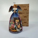 Jim Shore Musical Nativity Angel 10" Heartwood Creek Christmas Figurine With Box. Fixed Price $34.95.