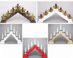 Wooden Candle Bridges - Christmas Home Table Decoration Centerpieces. Fixed Price $19.09.