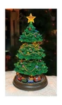 Rotating Trains Tiered Christmas Tree, Tabletop Decor With Led Ligh.... Fixed Price $218.71.
