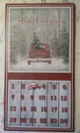 Jan Shade Beach Design Merry Christmas Countdown Wall Decor Red Farm Truck 11X20. Fixed Price $18.99.