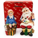 Fitz And Floyd "santa's Magic Workshop" Painting Toys Salt & Pepper Boxed. Fixed Price $14.99.