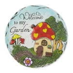 Accent Plus Welcome My Garden Cement Stepping Stone. Fixed Price $27.00.