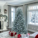 6 Ft Pre-lit Blue Spruce Christmas Tree 880 Tips 450 Led Lights Modes. Fixed Price $148.77.