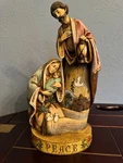 Vintage Roman Inc. Holy Family Nativity Figurine With Peace Base. Fixed Price $24.00.