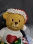 International Silver Co. Christmas Bear Glass Globe With Plate Base. Fixed Price $9.99.