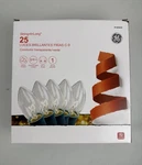 Ge Set 25 C9 Cool Bright Classic Lights Clear 16 Ft Green Wire. Fixed Price $14.95.