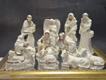 Vintage Galleria 13 Piece Fine Porcelain Nativity Set Original Box. Fixed Price $50.00.