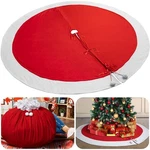 Ebaokuup 85 Inch Extra Large Red Christmas Tree Skirt-double Sided. Fixed Price $38.76.