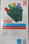 Everstar 50-LIGHT Mini Dome Bulb Multicolor String Set. Fixed Price $15.99.