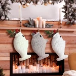 Coume 3 Pcs Cat Christmas Stocking 15.7 Large Knit Boho Fish Sto.... Fixed Price $36.59.