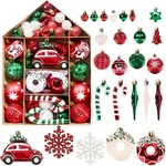 Deckthehalls 72 Pcs Christmas Ball Ornaments, Tree Colorful Shatterpro. Fixed Price $51.64.