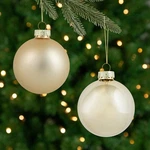 Northlight 9-PIECE Shiny And Matte Gold Glass Ball Christmas Ornament Set 2.5". Fixed Price $19.49.