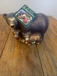 Old World Christmas Bear With Cubs Glass Ornament 12199 Decoration New. Fixed Price $21.99.