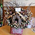 Welcome Home Winter Basket By Valerie Parr Hill. Fixed Price $59.95.