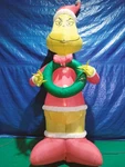 11.5' Gemmy Airblown Dr. Seuss Grinch W/ Micro Led Wreath Christmas Yard Decor. Fixed Price $99.95.