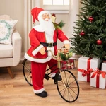 Northlight 42" Santa Claus Riding Bicycle Commercial Christmas Decoration. Fixed Price $370.49.