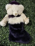 Dan Dee Collector Choice Plush Stuffed Teddy Bear Christmas Stocking Rare Purple. Fixed Price $120.00.