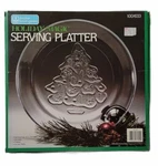 Anchor Hocking Servingware Holiday Magic Platter 12" Christmas Tree. Fixed Price $13.79.