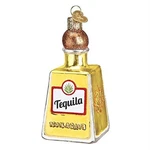 Old World Christmas Glass Blown Ornament For Tree, Tequila Bottle. Fixed Price $14.44.