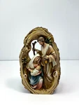 Roman Inc. Christmas Nativity 3-D Wall Hanging Table Statue Jesus Mary Joseph. Fixed Price $34.99.