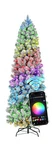 Hollo Star 6 Ft Flocked Prelit Christmas Tree With 250 Led Lights, App Contro.... Fixed Price $118.82.