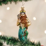 Old World Christmas Neptune Ruler Of The Seas Glass Ornament 24140. Fixed Price $24.88.