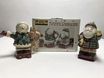 Debbie Mumm Sledding Characters Holiday Creamer Sugar Set Santa Snowman Sakura. Fixed Price $12.00.