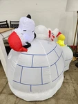 4.5' Peanuts Snoopy & Woodstock Igloo Scene Lighted Blow Up Yard Inflatable. Fixed Price $74.99.