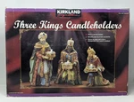 Kirkland Signature Three Kings Candleholders Votive Candles Christmas Nativity. Fixed Price $59.97.