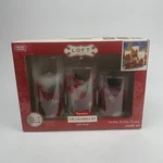 Loft Living Poinsettia 3-PIECE Led Pillar Flameless Candle W/4 Hour Timer. Fixed Price $24.95.