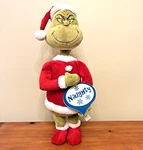 Gemmy Grinch Dr Seuss 23" Plush Christmas Indoor Holiday Greeter Naughty & Nice. Fixed Price $31.50.