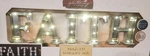 Apothecary Metal Led "faith" Marquee Sign W/timer Battery Operated-reduced Price. Fixed Price $20.99.