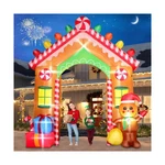 Funfanso 9 Ft Christmas Inflatable Archway Outdoor Decorations, Gingerbread H.... Fixed Price $112.01.