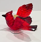 Red Cardinal Acrylic Hanging Ornament DEPT.56 Facets New. Fixed Price $22.00.
