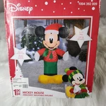 Gemmy Disney 3.5 Mickey Mouse Christmas Lighted Led Airblown Inflatable Euc. Fixed Price $32.99.