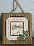 Winter Cabin Snowy Scene Wall Plaque 5 Holly & Ivy Ceramic Nature Wonder Gift. Fixed Price $9.99.