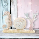 December Diamonds Joy Seashells Seahorses Coral Christmas Figurine. Fixed Price $24.99.
