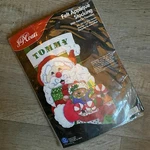 18" Christmas Stocking Kit 28135 "silly Santa" Felt Sequins Aplique J & Coats. Fixed Price $11.49.
