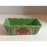 Live It Give Jesus Is The Reason For Season Ceramic Loaf Pan Green Red. Fixed Price $10.00.