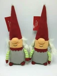 Set Of Winter Wonderland Norma The Gnome Holiday 12" Fabric Plush Figurines. Fixed Price $15.00.