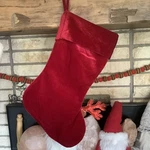 Target Threshold Red Velvet Quilted Christmas Hanging Stocking. Fixed Price $29.95.