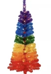 4 Ft Rainbow Pre-lit Pride Christmas Tree Holiday Winter Wonder Lane Nib. Fixed Price $40.00.