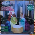 Gemmy Airblown 5.4 Feet Inflatable Led Nativity Scene Christmas New. Fixed Price $99.99.