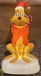 Nwt 2025 Dr.seuss 12" Led Lighted Max Grinch Dog Santa Christmas Blow Mold Cor. Fixed Price $39.00.