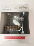 Hallmark Harry Potter Luggage Trolley With Hedwig Ornament Wizarding World. Fixed Price $12.99.