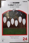 Gemmy Lightshow Color Motion 24 Count C9 White Led Christmas String. Fixed Price $32.29.