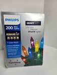 Philips 200 Mini Lights 7-COLOR Multi Heavy Duty Indoor Outdoor Twinkling New. Fixed Price $26.00.